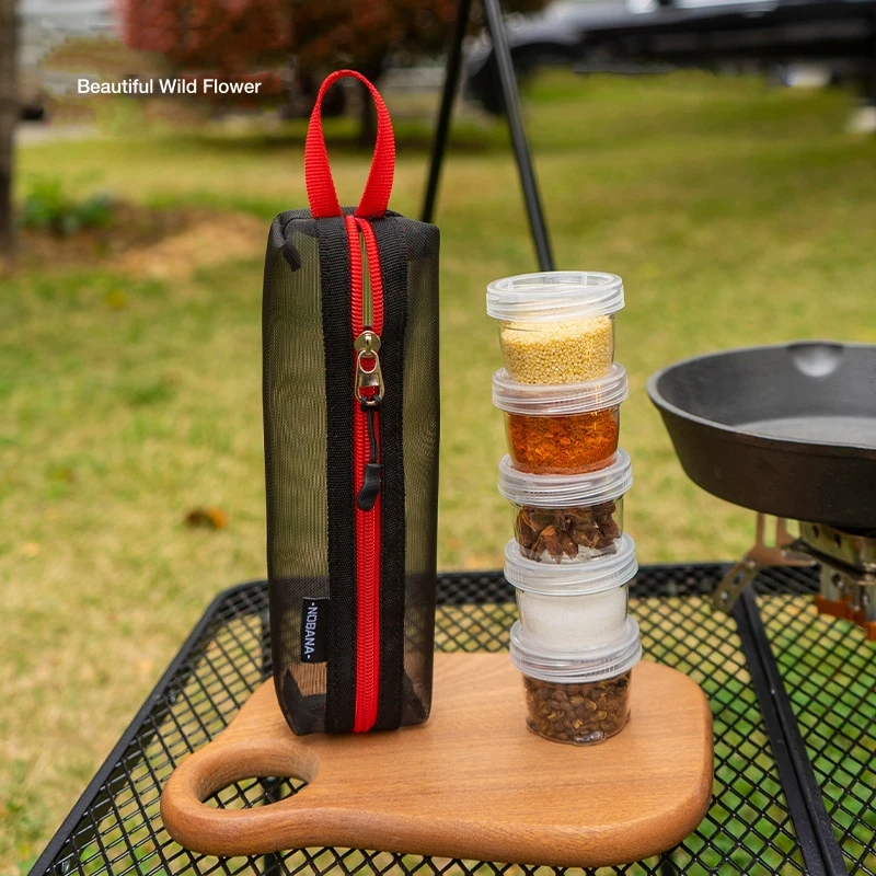 

Outdoor 5-piece Set Spliceable Seasoning Bottle Camping Travel Picnic Barbecue Seasoning Box For Picnic Fishing Barbecue