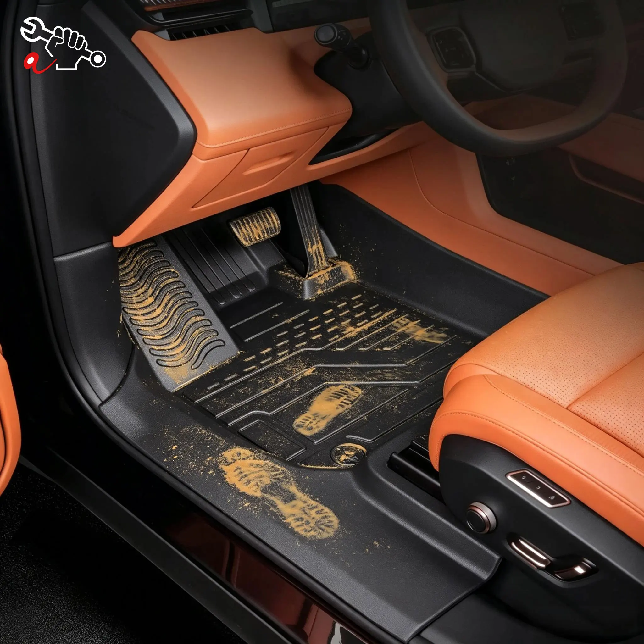 Left-Hand Drive Car Custom Fit Floor Mat For Lynk & Co 900 6-Seats 2025-2026 Waterproof Odorless Durable Full Coverage Foot Mat