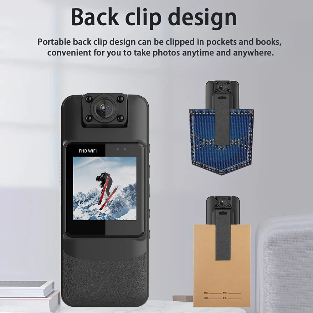 1080P HD WiFi Mini Camera Portable Small Digital Video Recorder Police Body Cam Infrared Night Vision DV Miniature Camcorder