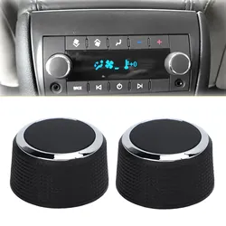 2 Pcs Rear Radio Volume Control Knob 22912547 Replacement for Suburban 2007‑2013 Car Parts