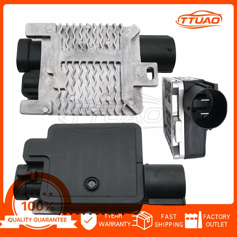Car Engine Cooling Fan Module Radiator Control for Ford Focus Mondeo Volvo S80 S60 XC90 940002904 940002906 940004404 940004407