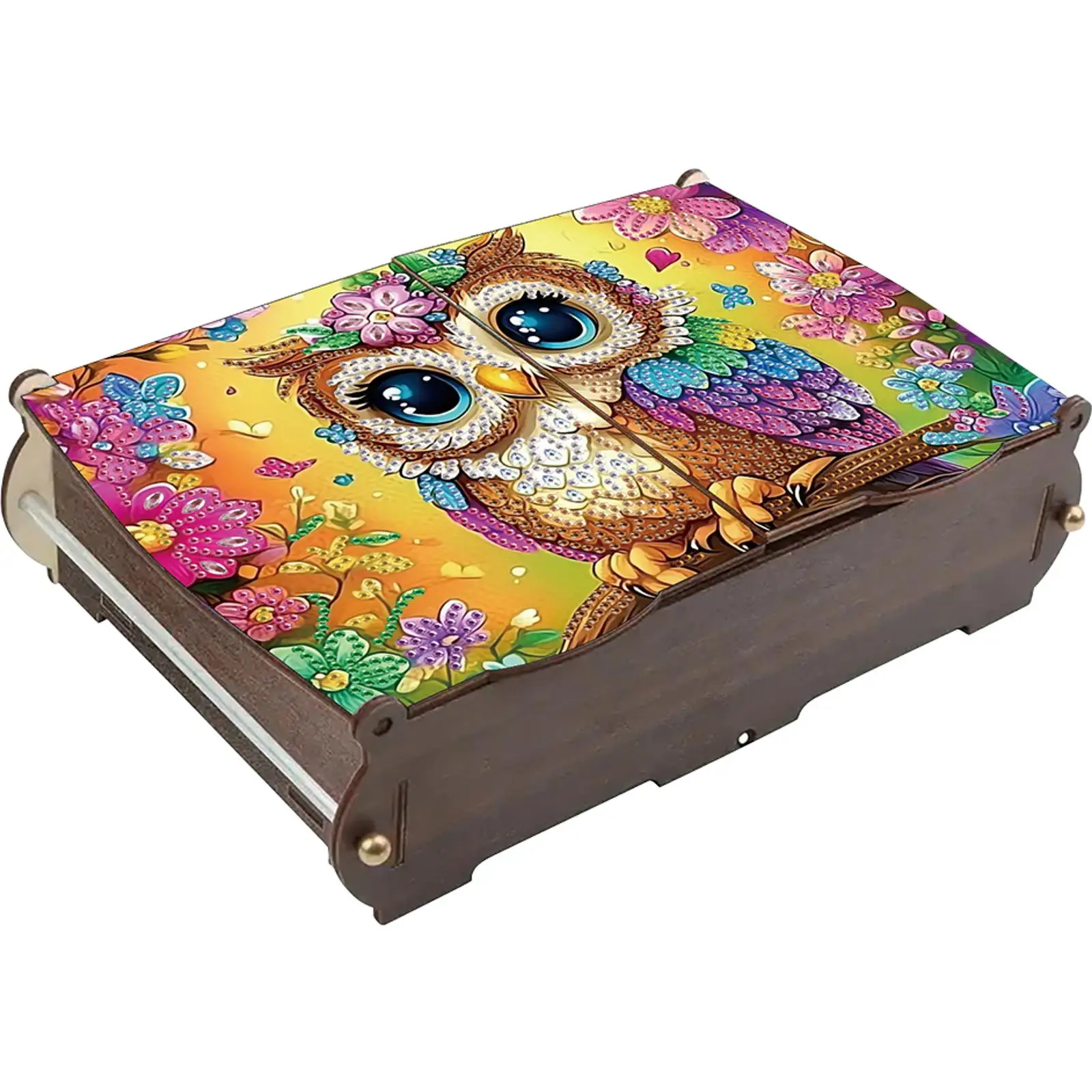 

Деревянный ящик для хранения алмазной мозаики DIY, органайзер для алмазной живописи, шкатулка для хранения украшений и поделок