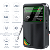 Portable FM AM SW Radio Emergency Pocket Radio Transistor Battery Operated Radio Player for Camping Seniors Elderly Walking