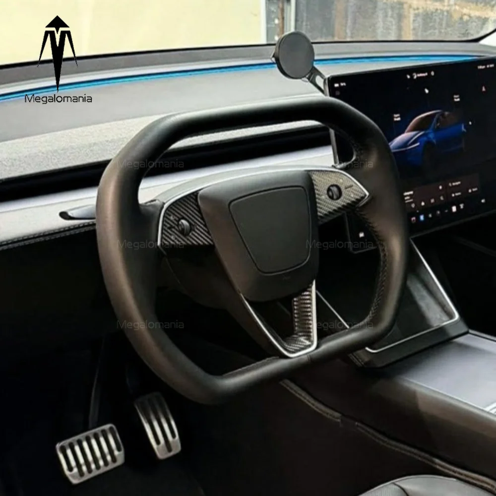 Model YL Cyber-Inspired Steering Wheel Upgrade For Tesla Model Y Juniper Personalized Cybertruck Heating Steering Wheel