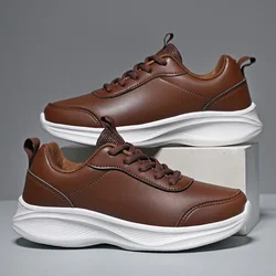 2023 Autumn PU Leather Men's New  Men Shoes Sneakers Non-slip Casual Footwear High Quality Men's Shoes  Zapatillas Hombre
