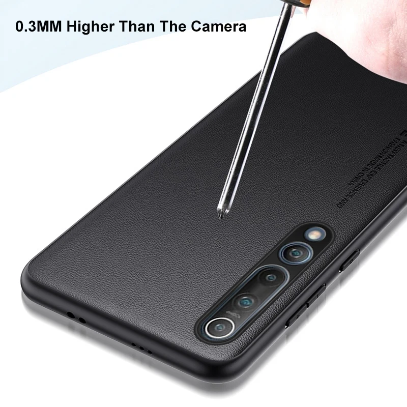 Luxury PU Leather Case For Xiaomi Mi 10 10T Pro Mi10 Back Cover Matte Silicone Protection Phone Case For Xiaomi Mi 10T Lite 5G