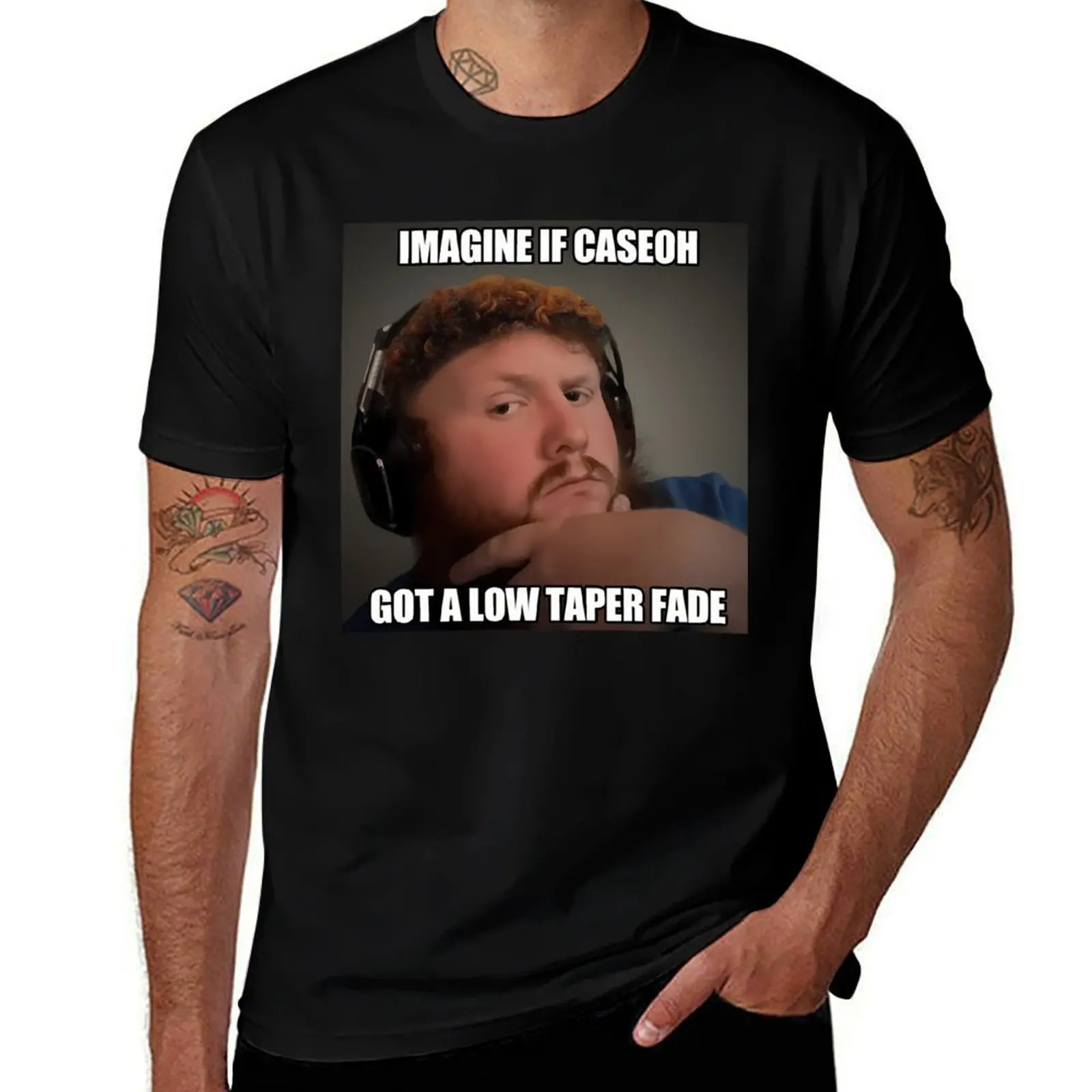 

Caseoh Hair Meme T-Shirt Clothing summer tops Anime t-shirt oversized graphic tee Short sleeve tee men