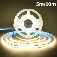 5m 10m COB LED Strip Light 320 LEDs/m High Density Flexible FCOB LED Tape Dimmable Ribbon Linear Led Lights DC12V 24V