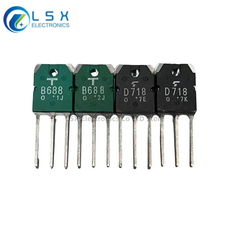 5pairs/10PCS 2SB688 2SD718 B688 D718 Black Green Audio Amplifier Pair Tubes Brand New Original Imported