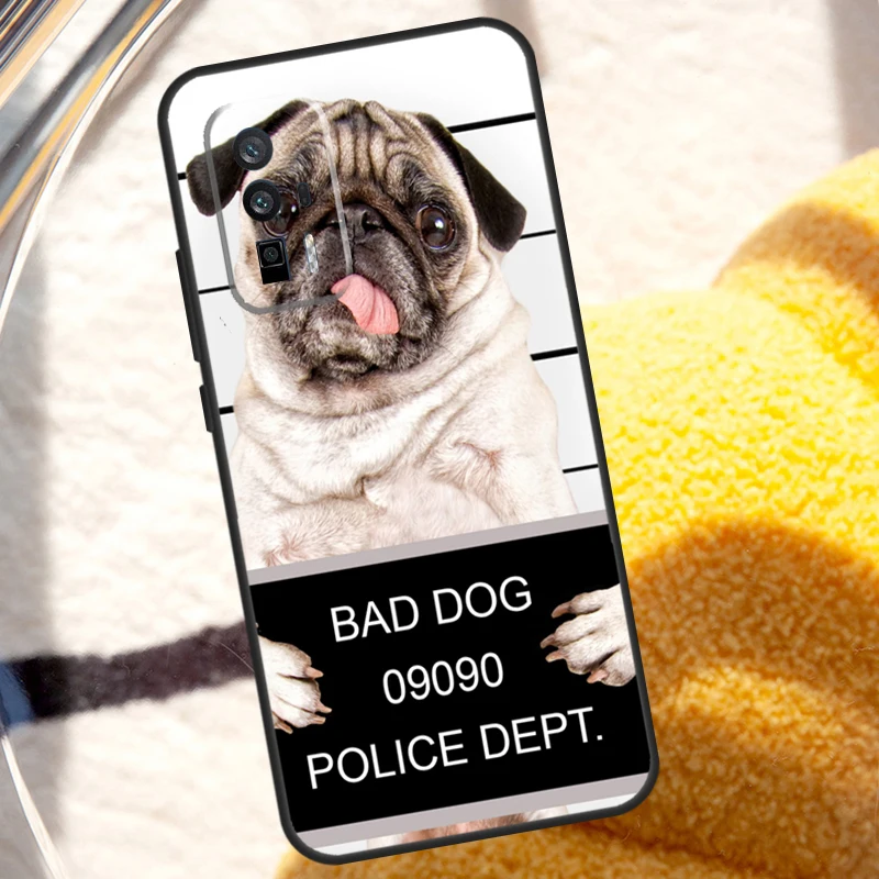 CUTE PUPPY PUG DOG MOPS Case For POCO X3 X4 X5 X6 Pro M5s M6 F3 F5 Xiaomi 14 13 Ultra 12 Lite 11T 12T 13T Pro Cover