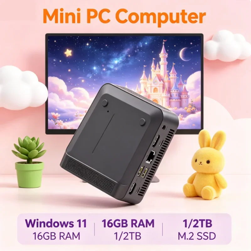 良品 小型PC(i3-6100/8GB/SSD128GB/Win11Pro) Core I3 6100 MINI PC Windows 11 Pro 32GB RAM 1TB 2TB SSD WIFI 6
