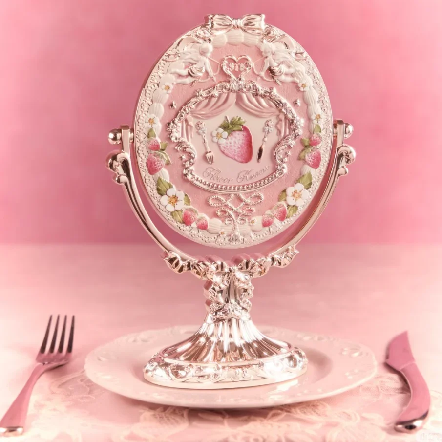 Flower Knows 9th Anniversary Desktop Mirror Air Cushion Comb Brush