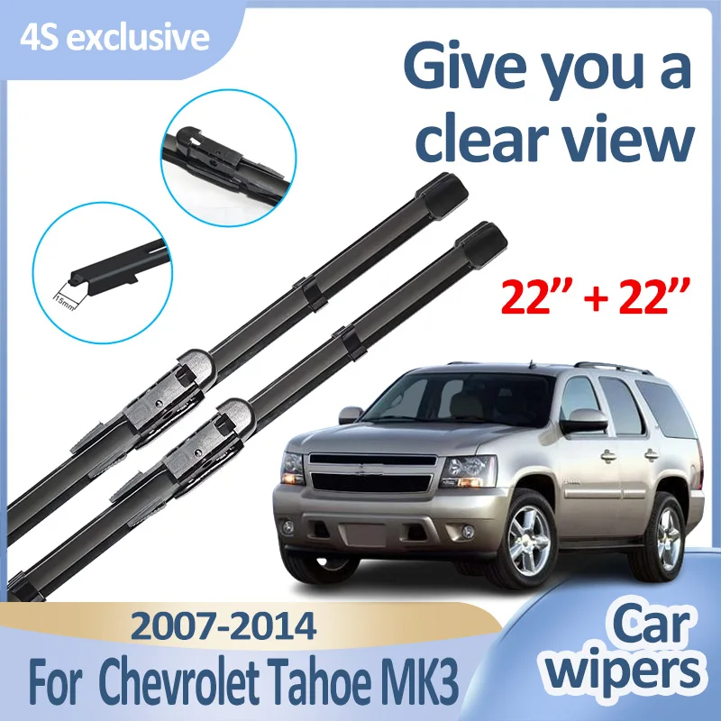

Car Wiper Blades For Chevrolet Tahoe GMT 900 Body Kit MK3 GMC Yukon 2007-2014 Durable Windshield Windscreen Wipers Accessories