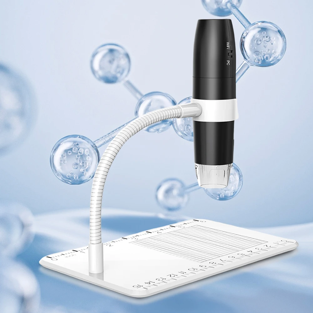 1000X WiFi USB Digital Microscope Digital Magnifier 4.3inch Screen Photo/Video Microscope for Coins PCB Soldering Circuit Board