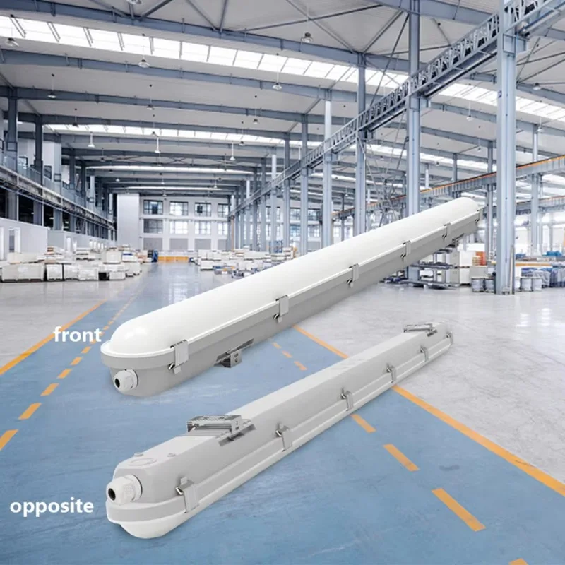 IP65 PC Housing T8 LED Tri‑proof Light 1200mm 36W 40W Waterproof Dustproof Linear Vapor Tight Lamp for Warehouse Workshop