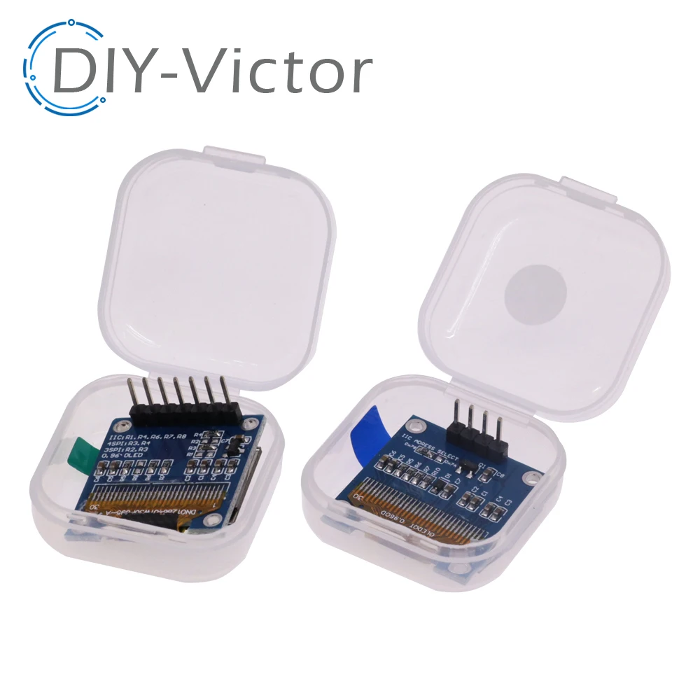 Imagem -03 - Módulo de Exibição Oled para Arduino Placa de Tela Lcd Iic Serial 0.96 4pin 7pin Branco Azul Amarelo 128x64 I2c Ssd1306