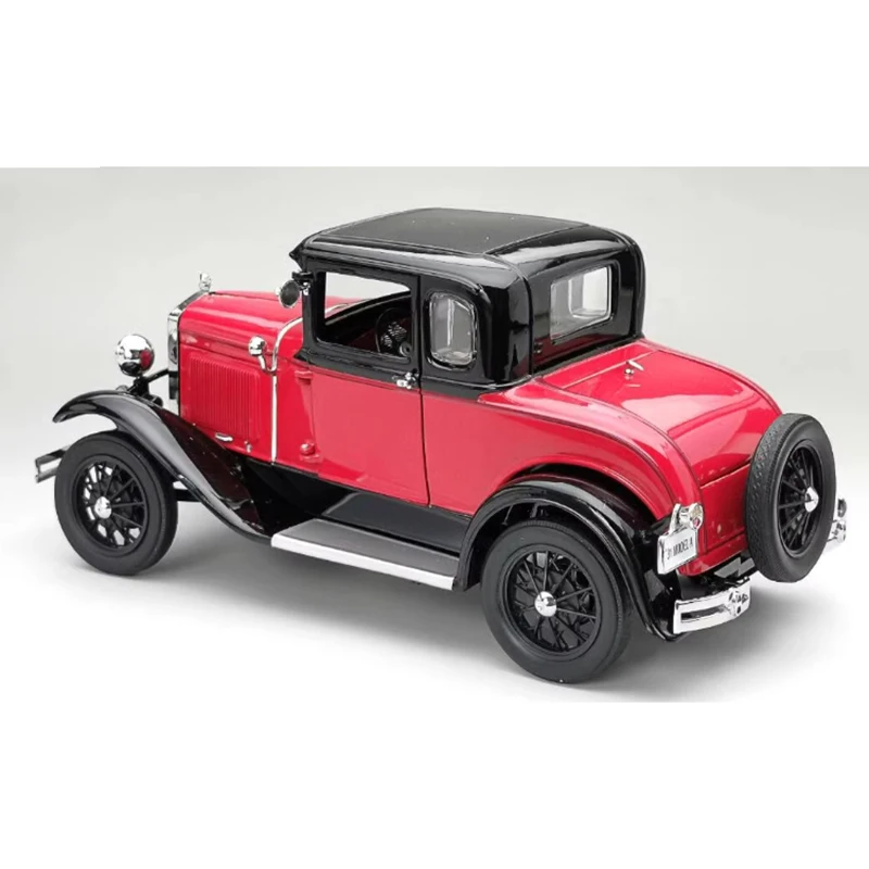 Diecast 1/18 Scale 1931 Ford Model A Coupe Classic Car 6137 Alloy Car Model Collection Souvenir Gift Toys Static Display