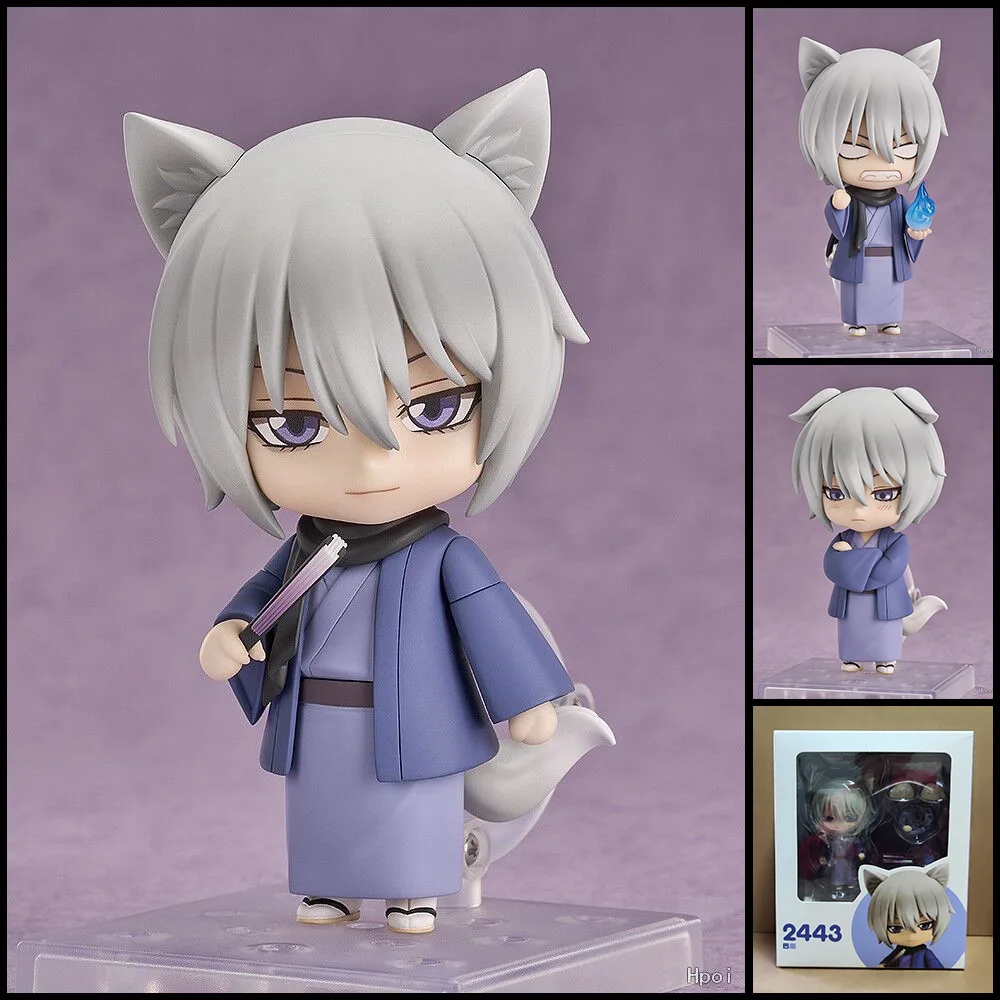 

New Q Version #2443 Kamisama Love Anime Tomoe Figures White Fox Decoration Statue Collection Movable Model Doll Set Toy Gift