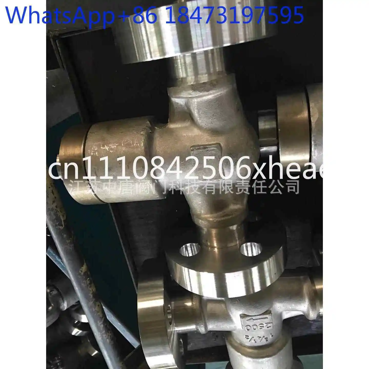 H41Y-2500LB-P self-sealing high pressure flange check valve RJ surface F304 material lift check valve