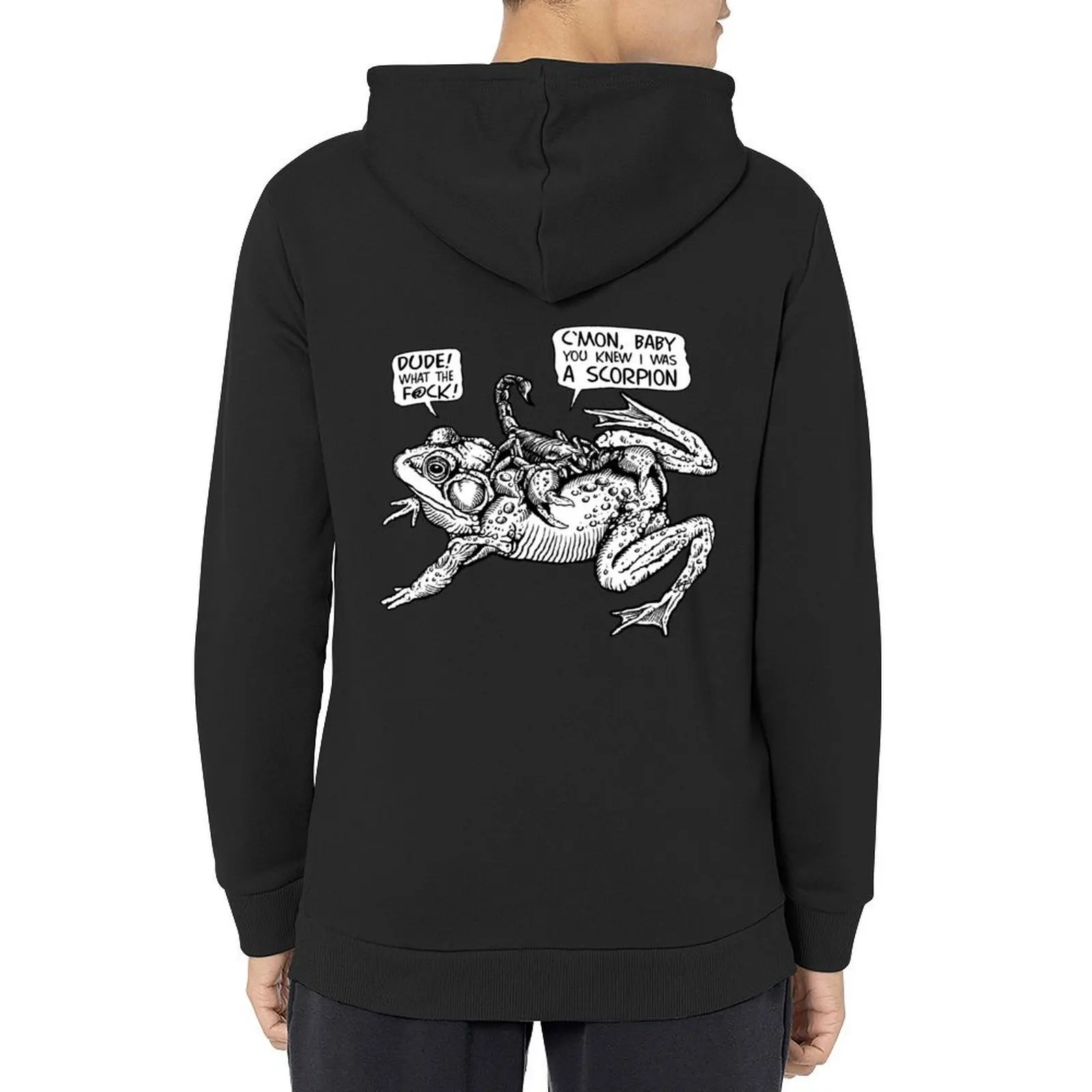 

Frog and a Scorpion Hoodie mens clothing men wear korean autumn clothes clothes for men hoodies and sweatshirts new