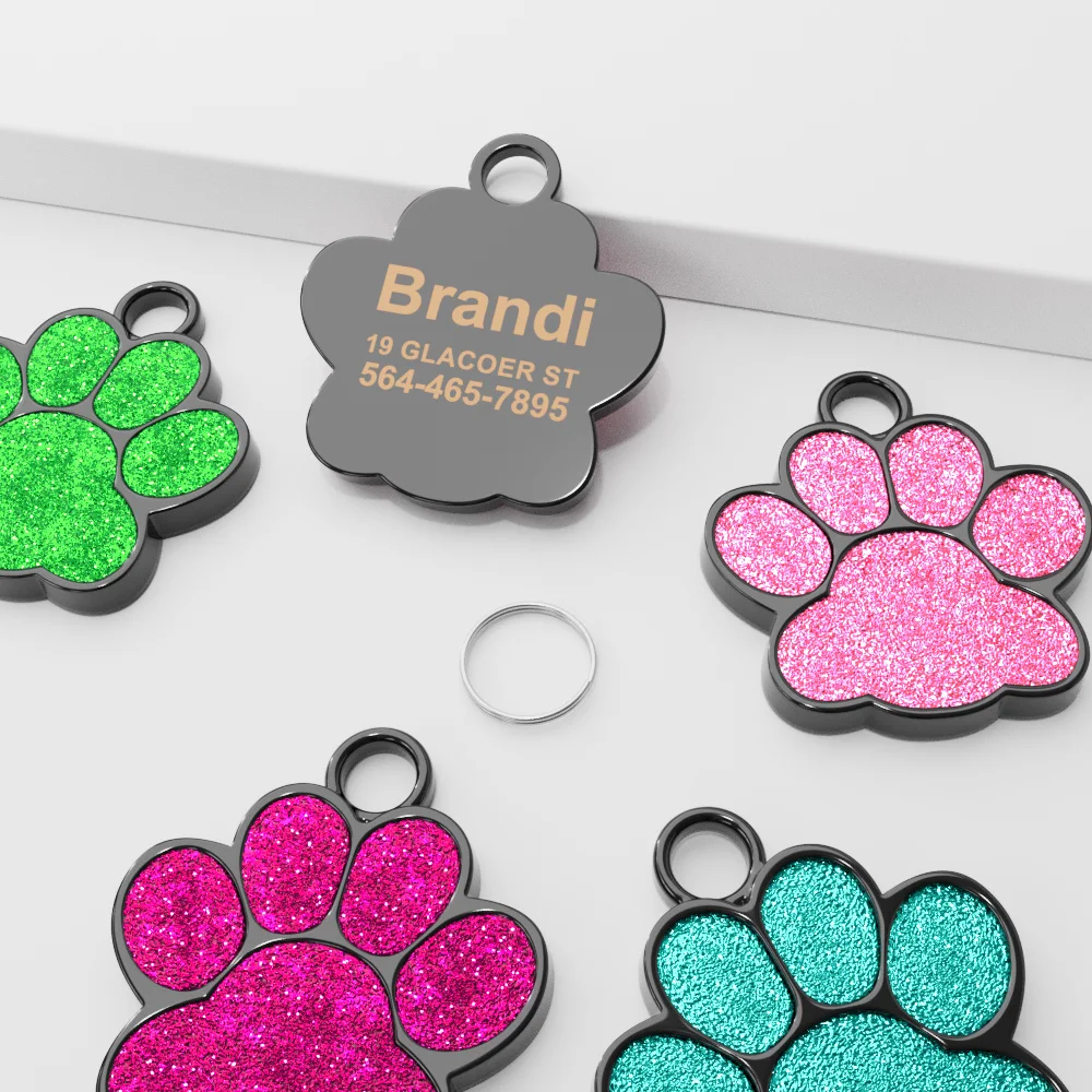 Personalized Dog ID Tags and Cat Tags, Custom Pet Name ID Tag Engraved Custom Dog Collar Accessories, Best Gifts for Your Dogs - view 4