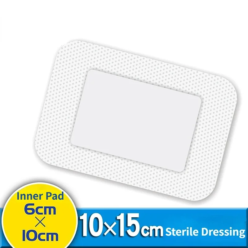 

3pcs 10*15cm Wound Dressing Patch Breathable Skin Adhesive Bandages Band Aid for First Aid Dressing Tape Patch