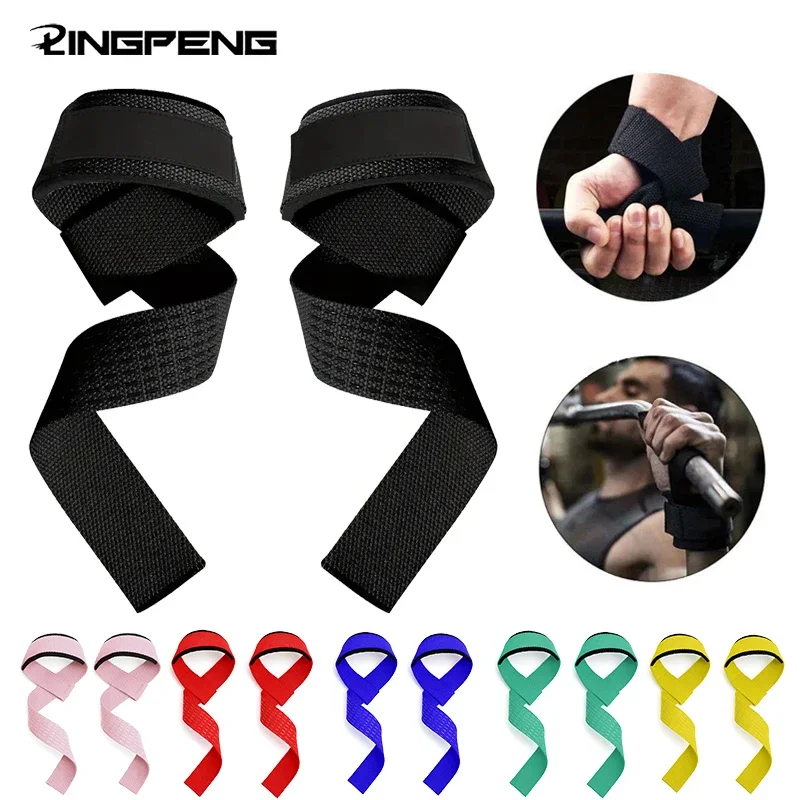 Lifting Straps Wrist - 2Pcs Gym Lifting Straps Fitness Gloves
