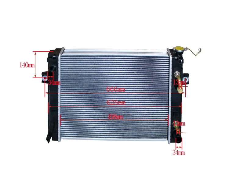Suku Cadang Forklift Oil Cooler 3EB-04-31550 Radiator untuk FD25-14