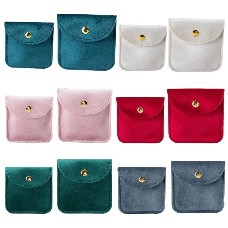 Exquisite Jewelry Packaging Bag Luxurious Flannel Bag for Rings Bangles Bracelet Dropshipping