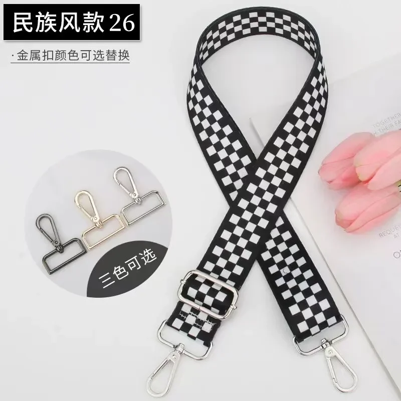 Cross Border Ethnic Style Bag Strap With Adjustable Crossbody Shoulder Replacement Bag Shoulder Strap Luggage Accessory Strap