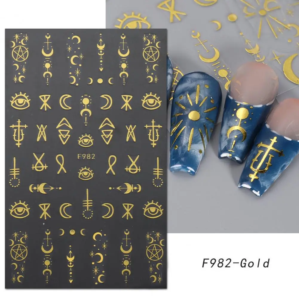 3d Star Nail Stickers Gouden Ster Nail Stickers Retro 3d Ontwerpen Voor Diy Nail Art Zelfklevende Stickers Levert Accessoires Gemakkelijk