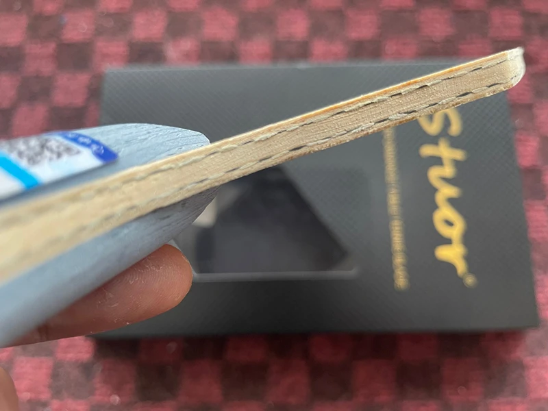Stuor Long 5-sechskant-Tischtennisschläger, sechseckige Klingen, gelb-schwarze Kohlefaser, integrierte professionelle Ping-Pong-Paddel – Detail 8