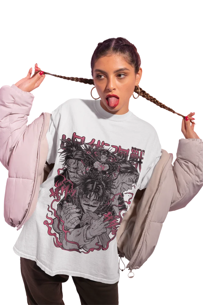 Jujutsu Kaisen Choso T-Shirt Girl Anime Manga JJK Gift Shirt Soft Tee All Size