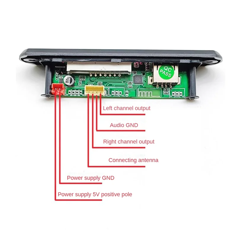 ยอดเยี่ยม-DIY วิทยุ FM ชุดอิเล็กทรอนิกส์บลูทูธ 5Wx2 Spectrum ระบุเครื่องเล่นเพลงบัดกรี Practice