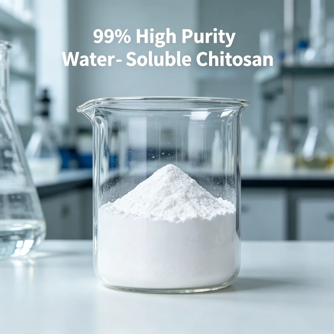 99% High Purity Water Soluble Chitosan Deacetylated Chitin Moisturizing Raw Material For Skin Care Soap Cosmetics