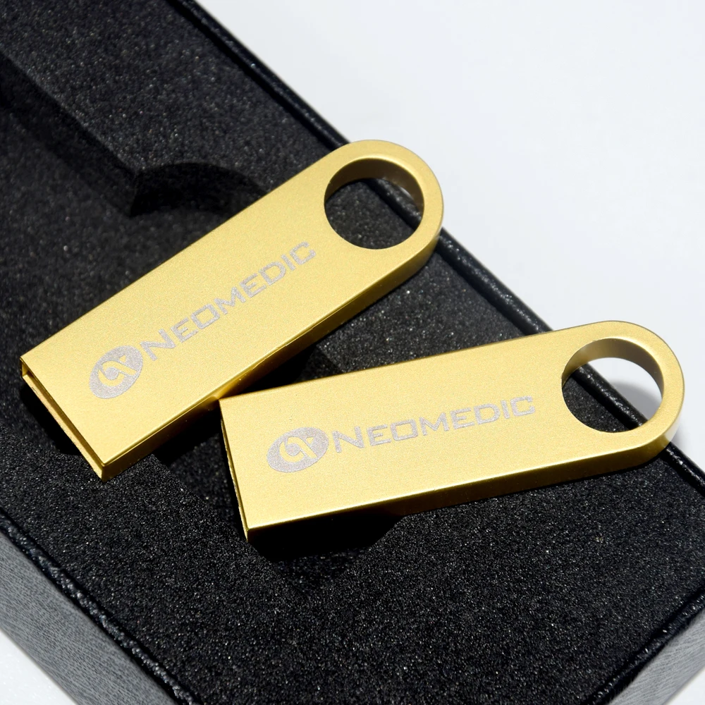 USB 3.0 Free Custom Logo High Speed Memoria Flash Drive Pendrive 128GB 64GB Waterproof Pen Drive 16GB 8GB Flash Metal Stick Key