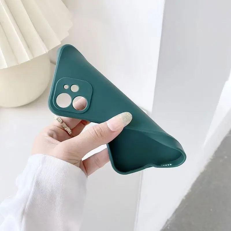 Flüssige Silikon-Handyhülle für iPhone 11 12 13 14 15 16 Pro Max 13 Mini 14 Plus 16e reine Farbe matte stoßfeste Rückseite – Detail 4