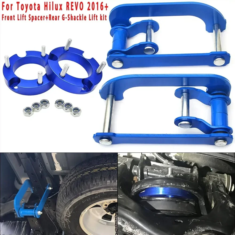 For Toyota Hilux REVO 2016+ Car Front Lift Strut Spacer+Extended 2