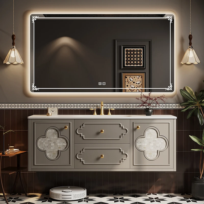 

Funky Led Light Bathroom Cabinet Door Drawers Vintage Girl Bathroom Cabinet Mirror Storage Jewelry Vestidores Salon Furniture