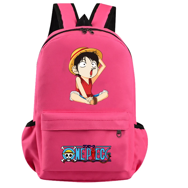 Anime One Piece Backpack for Boy Girl Hildren Back To School Schoolbag Student Kawaii Backpack Luffy Nami Usopp Lightweight Bags