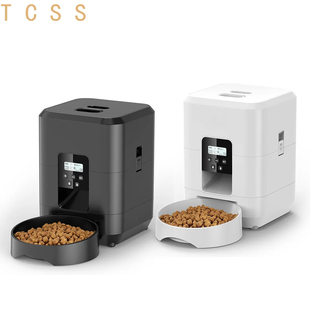 2L Smart Pet Feeder WiFi Camera Interactive Timed Portion Cat Dog Food Dispenser with Two-Way Audio Night Vision Remote Control