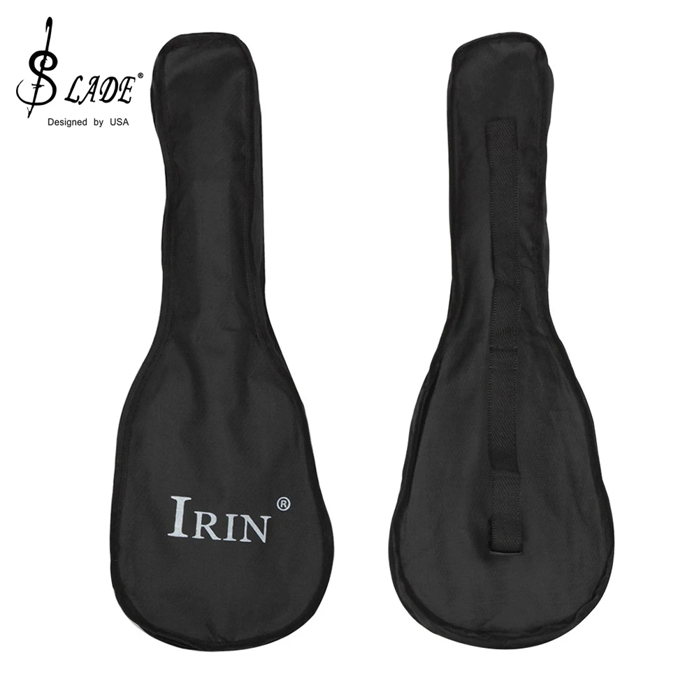 IRIN 21 Inches Ukulele Guitar Case Soft Case Monolayer Bag Black Portable Shoulder Backpack Padded Guitar Parts & Accessories