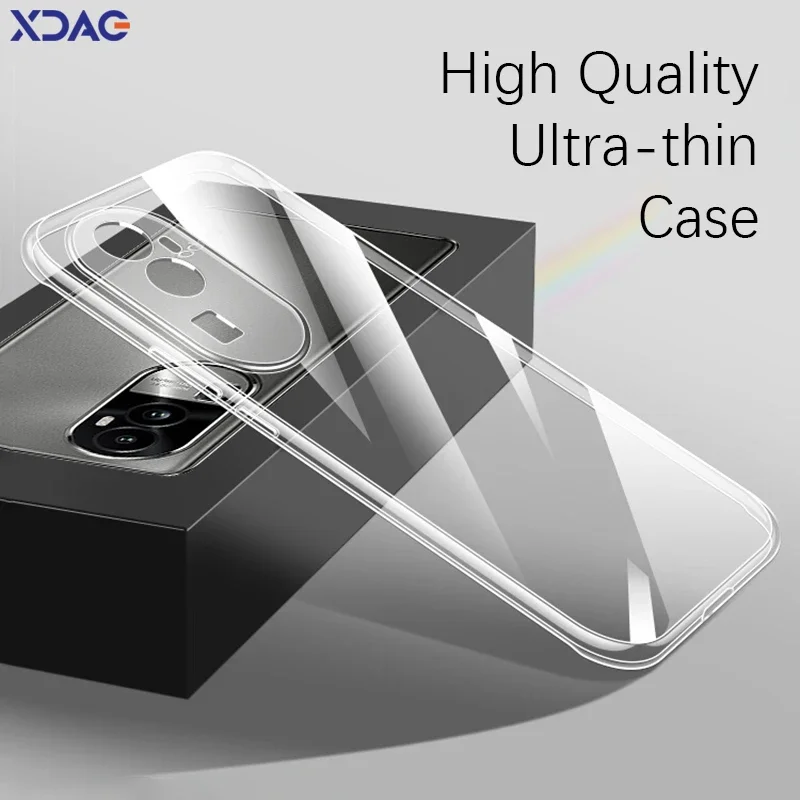 Original Ultrathin Clear Phone Case for OPPO Reno 10 Pro Plus Reno10 ProPlus Global Soft TPU Camera Protective Shockproof Covers