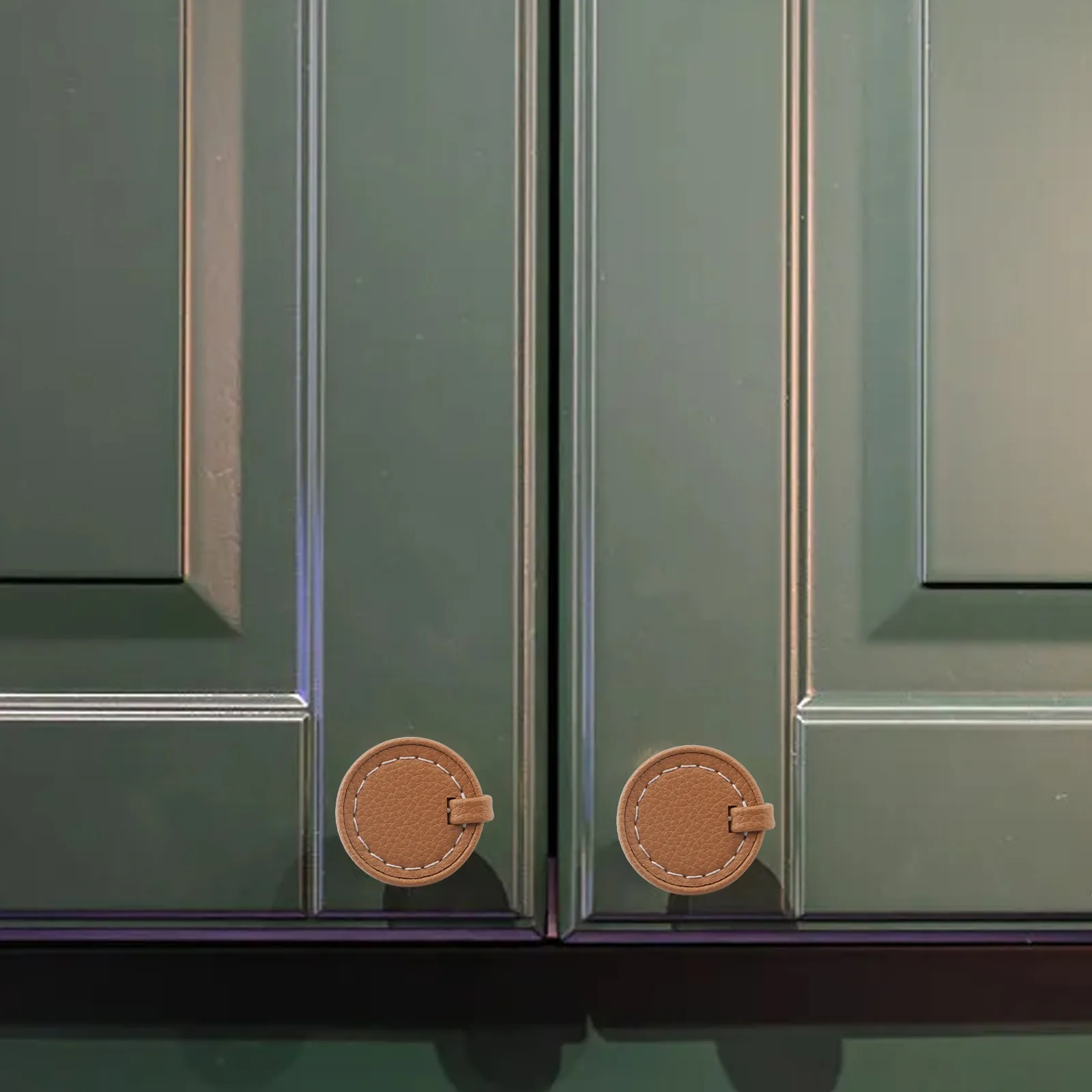 

Ручки из цинкового сплава для кухонных шкафов, кожаные ручки для ящиков, стильные мебельные ручки для ремонта и обновления интерьера