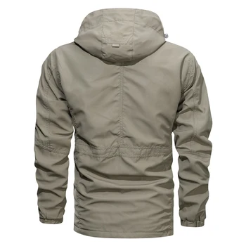 Men Outdoor Jacket Spring Autumn New Hooded Casual Jacket Men Windproof Windbreaker Coat Men Camping Lnterchange Jacket Men 5