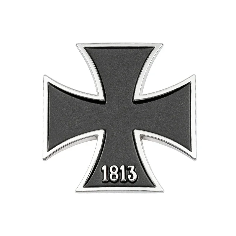 3D Germany 1813 Metal Iron Cross Styling Car Badge Stickers Trunk Decal Emblem