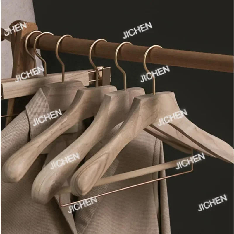 

Вешалка для одежды JC Wideshouldered Traceless, деревянная, нескользящая, в скандинавском стиле, для взрослых, для брюк, незаменимая вещь для организации хранения, элегантная