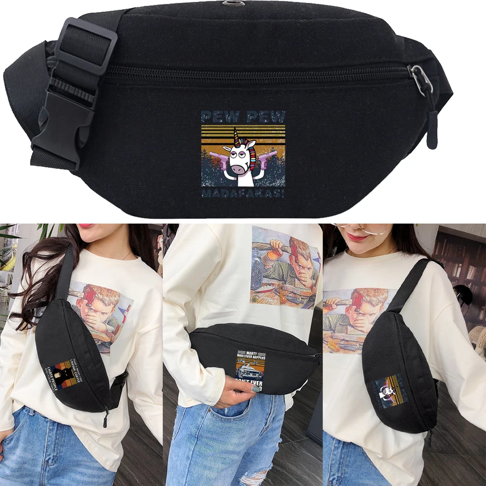 Women Fanny Pack Waist Bag Men Belt Pouch Waist Pack Female Banana Bag for Women Ladies Paw Print Travel Shoulder Purse Belt Bag