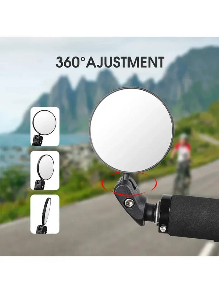 AliExpress NONE Bicycle Rearview Mirror 360° Rotatable Universal Cycling Handlebar Rear View Mirrors  Adjustable Wide Angle Mirror for Road Bike