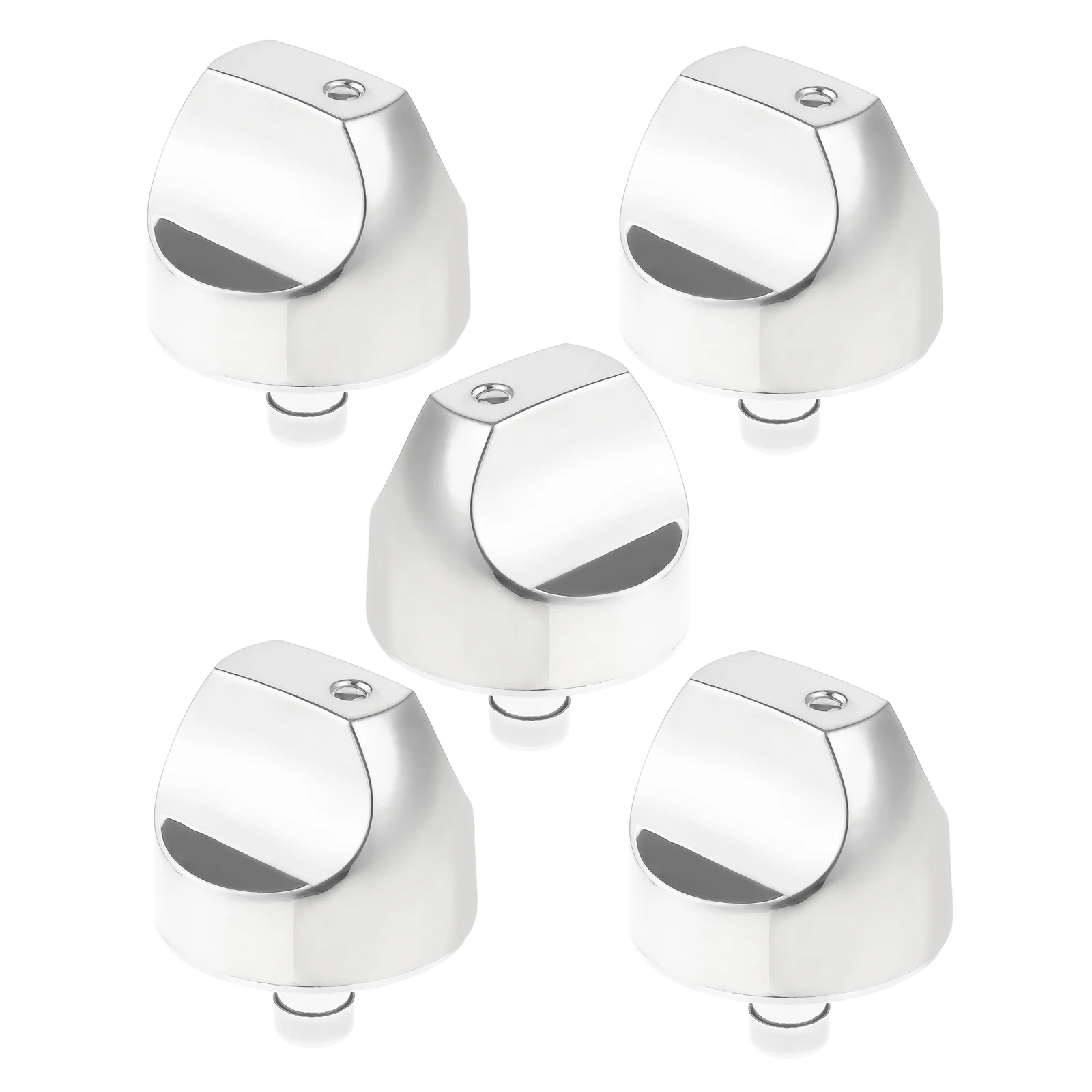 5pcs/set Steel WB03X32194 WB03T10329 Burner Control Dial Knob for GE Cafe Series Gas Stove Replace WB03X25889, AP5985157